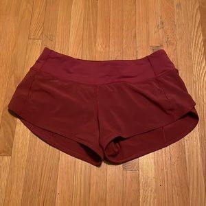 Lululemon speed up 2.5inch shorts